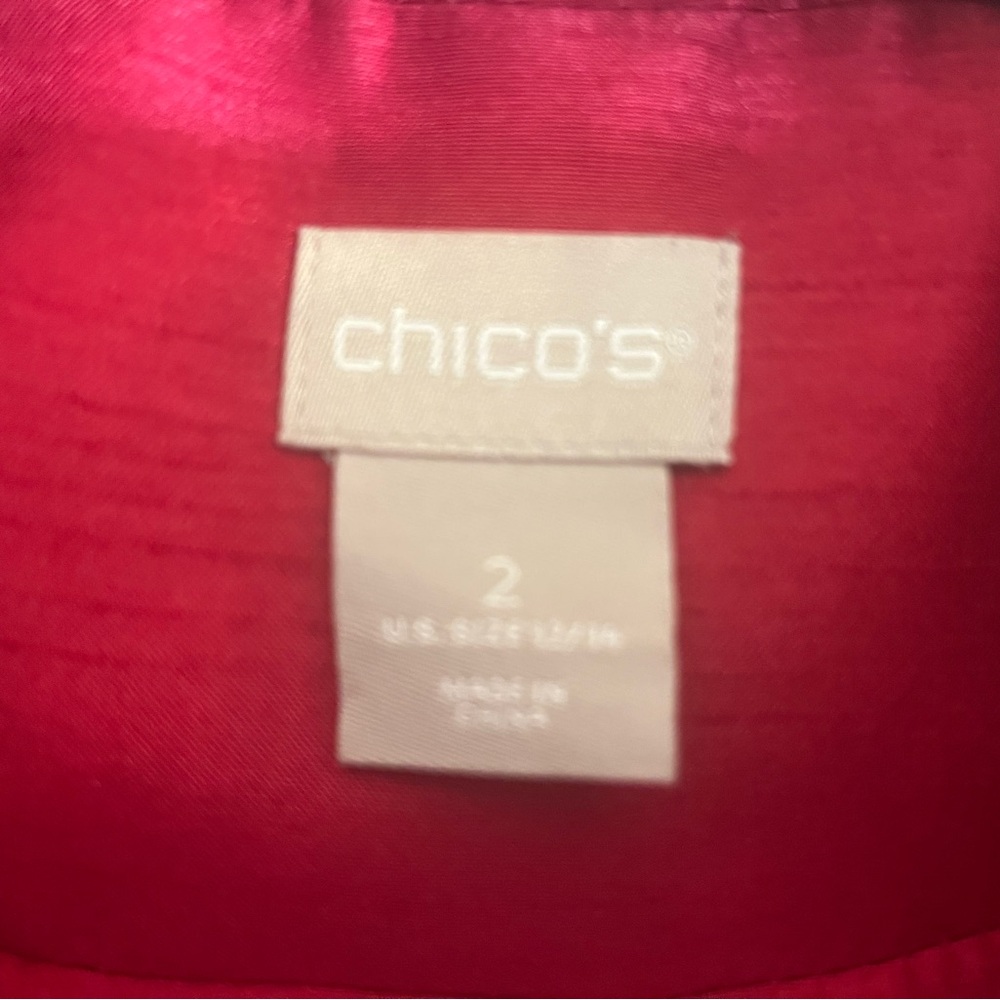 Chico's Red Blazer - Picture 9 of 9